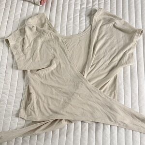 Lululemon Short Sleeve Wrap Top